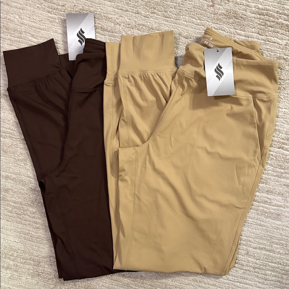 Smoothfeel tall joggers - set of 3 active Brown and Tan Leggings Set